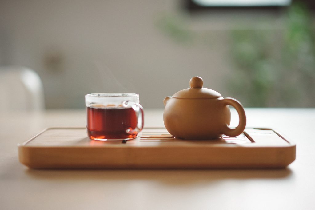 Green Tea and tea Pot